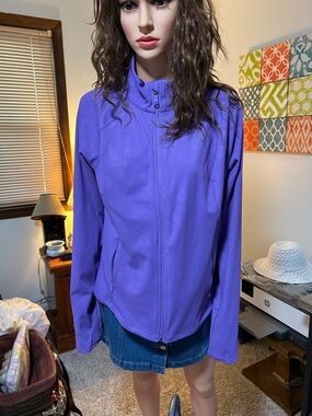 tek gear Purple Full-Zip Lightweight Utility Jacket